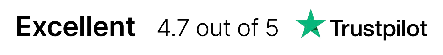 Uitstekend: 4,7 van de 5 op Trustpilot